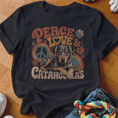 Peace Love & Catahoulas Shirt - The Pawsitive Initiative