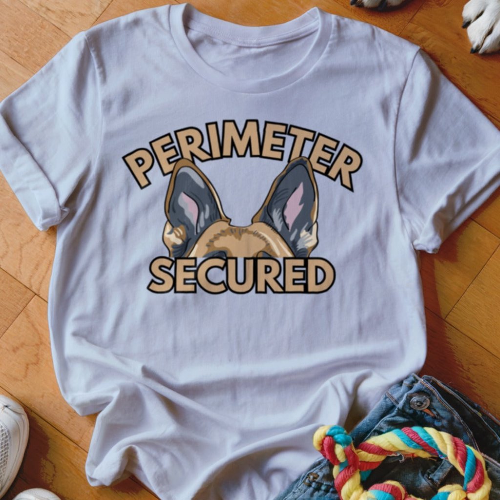 Perimeter Secured GSD Color Shirt - The Pawsitive Initiative