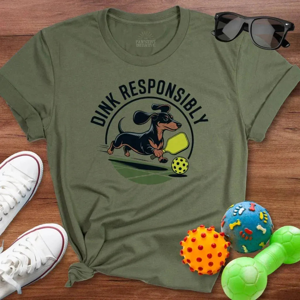 Pickleball Dachshund Shirt - The Pawsitive Initiative