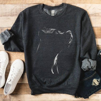 Pitbull Silhouette Sweatshirt - The Pawsitive Initiative