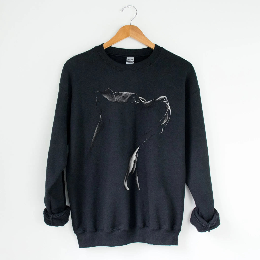Pitbull Silhouette Sweatshirt - The Pawsitive Initiative