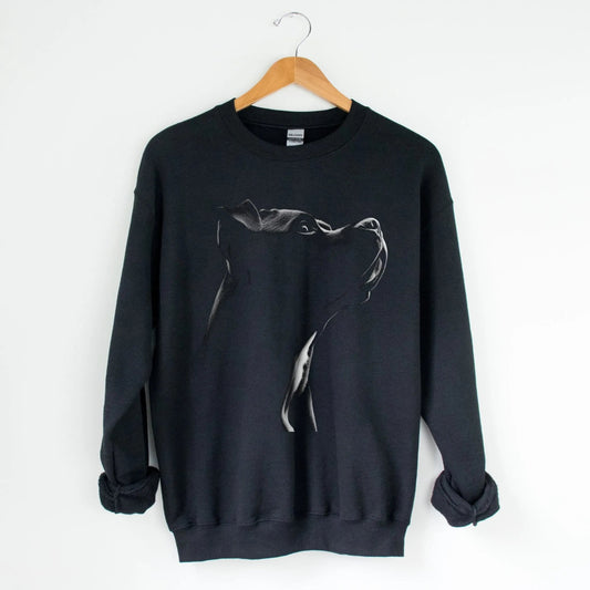 Pitbull Silhouette Sweatshirt - The Pawsitive Initiative