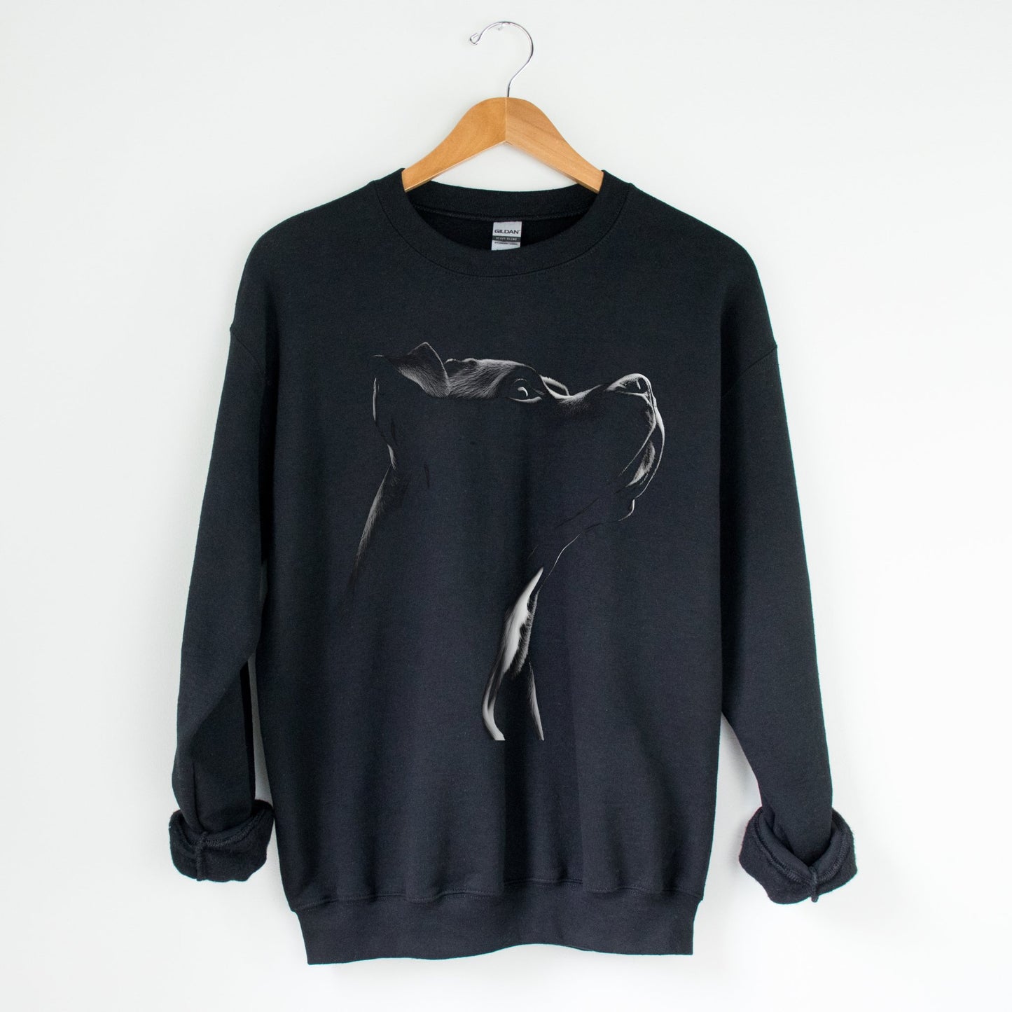 Pitbull Silhouette Sweatshirt - The Pawsitive Initiative