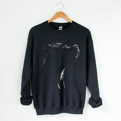 Pitbull Silhouette Sweatshirt - The Pawsitive Initiative