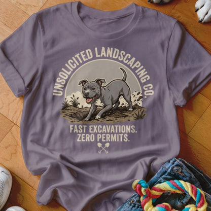 Pittie Unsolicited Landscaping Co Shirt - The Pawsitive Initiative