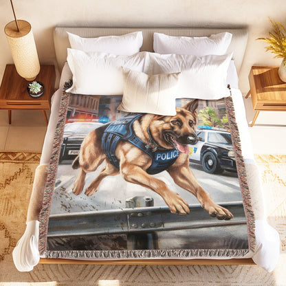 Police Dog Blanket - The Pawsitive Initiative