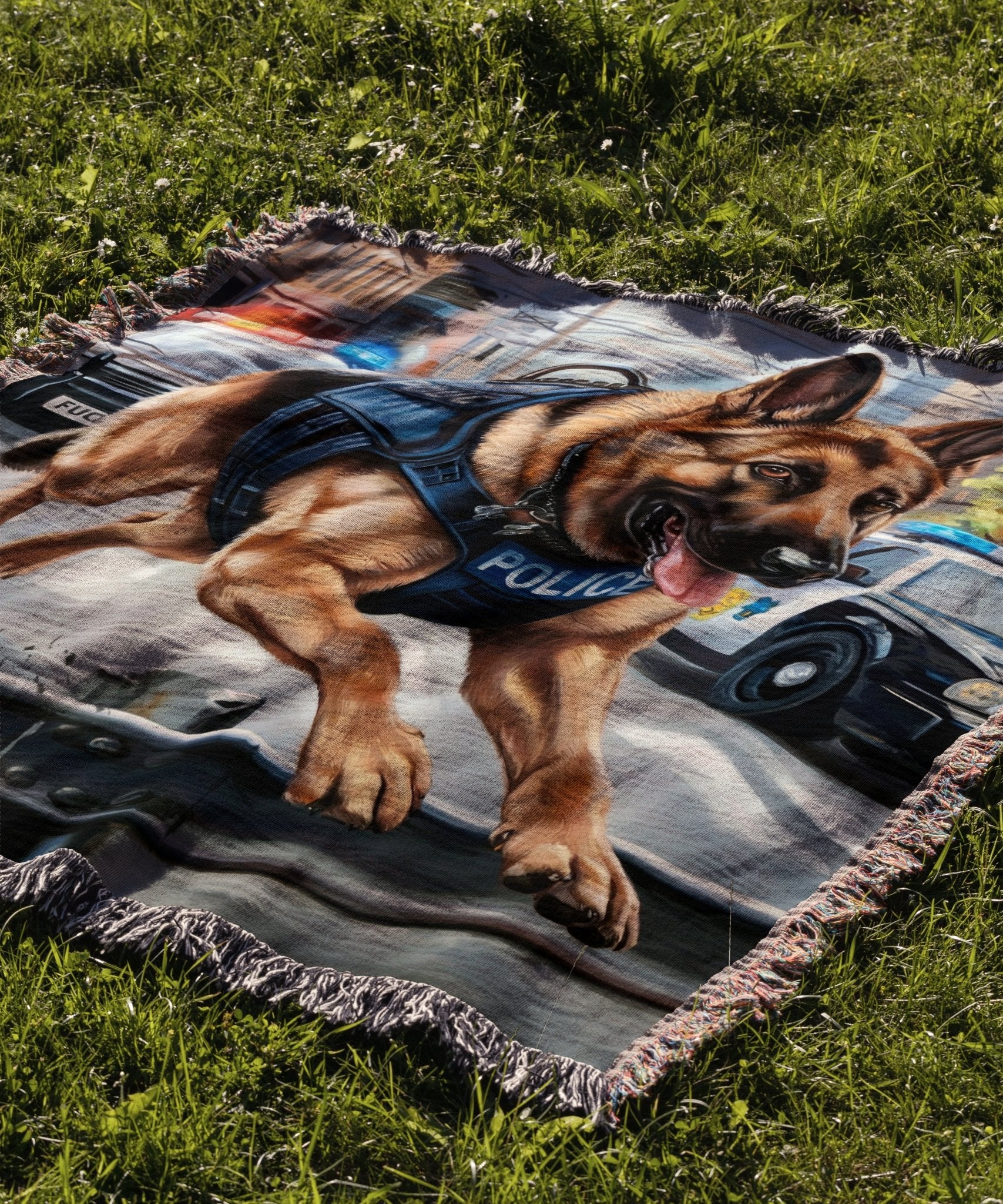 Police Dog Blanket - The Pawsitive Initiative