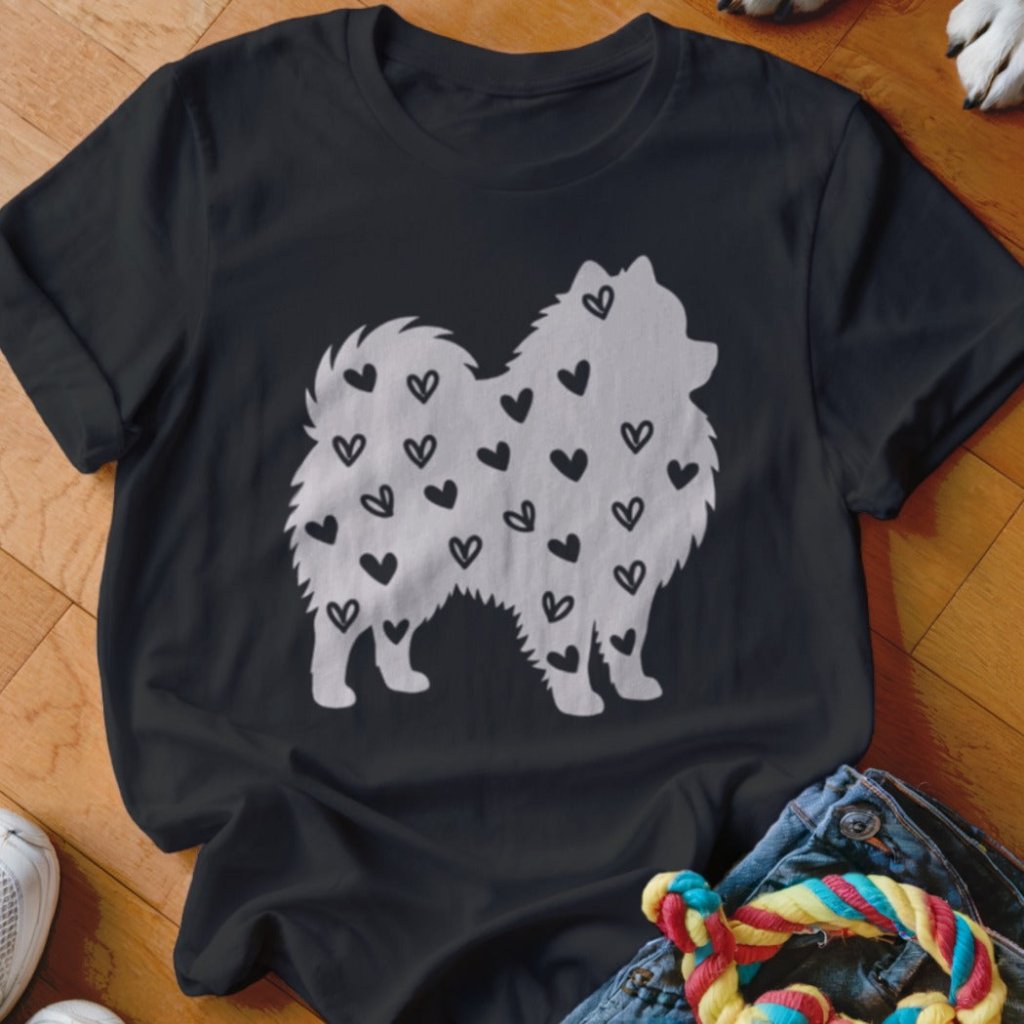 Pomeranian Hearts Shirt - The Pawsitive Initiative