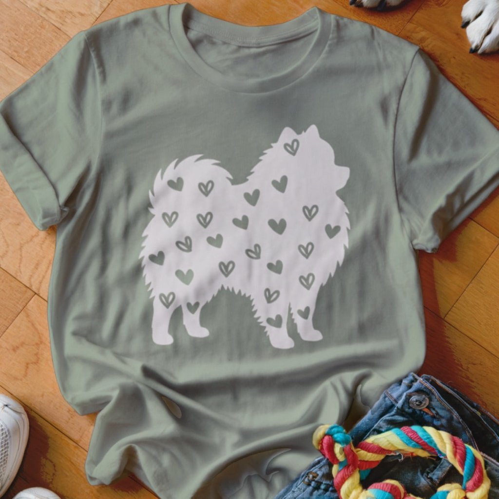 Pomeranian Hearts Shirt - The Pawsitive Initiative