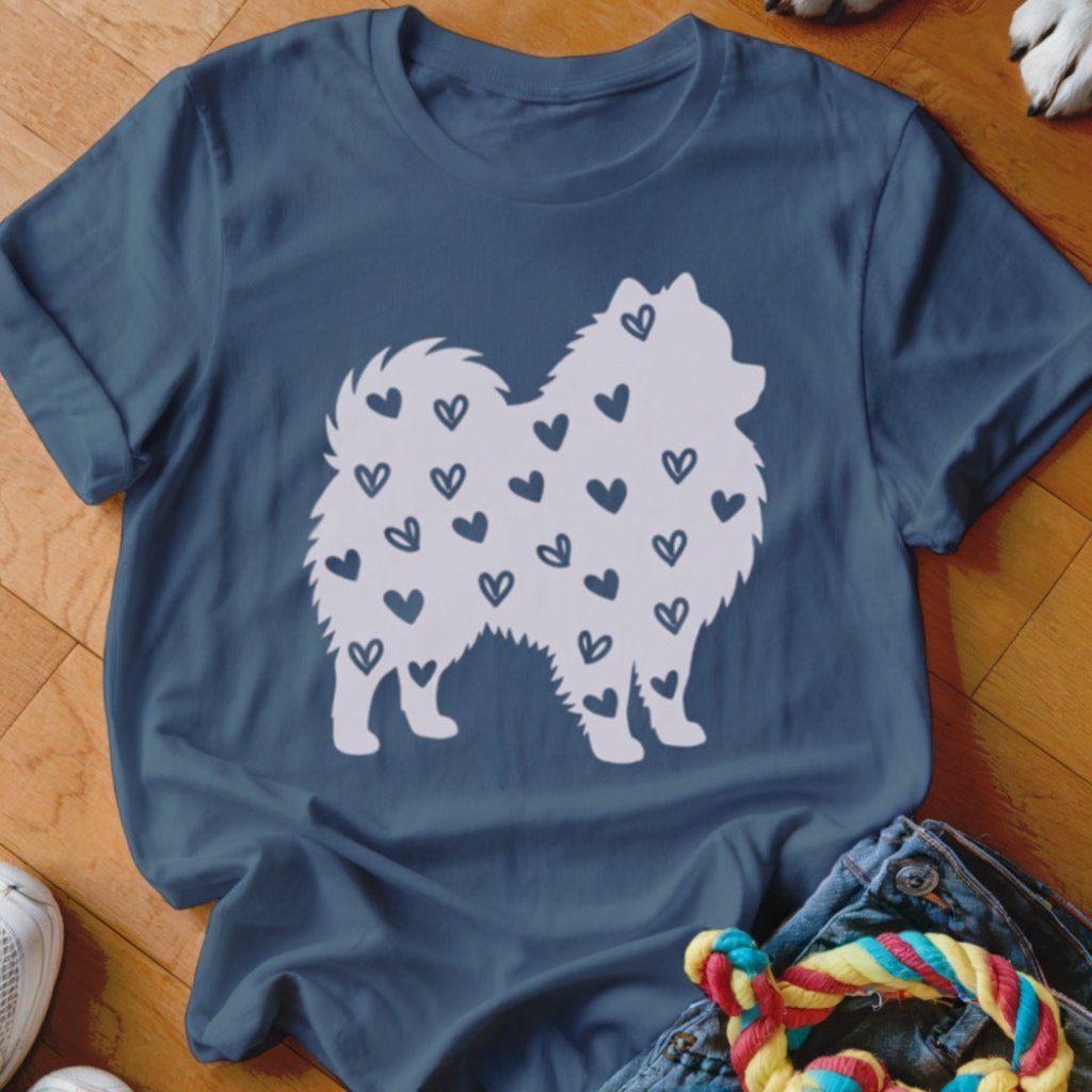 Pomeranian Hearts Shirt - The Pawsitive Initiative