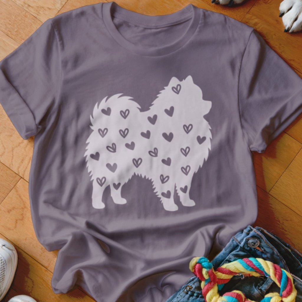Pomeranian Hearts Shirt - The Pawsitive Initiative