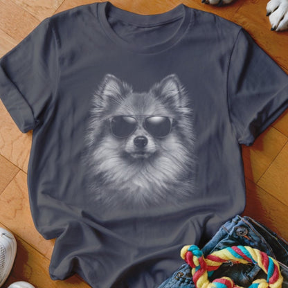 Pomeranian in Aviators Shirt - The Pawsitive Initiative
