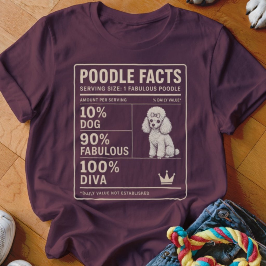 Poodle Facts Shirt - The Pawsitive Initiative