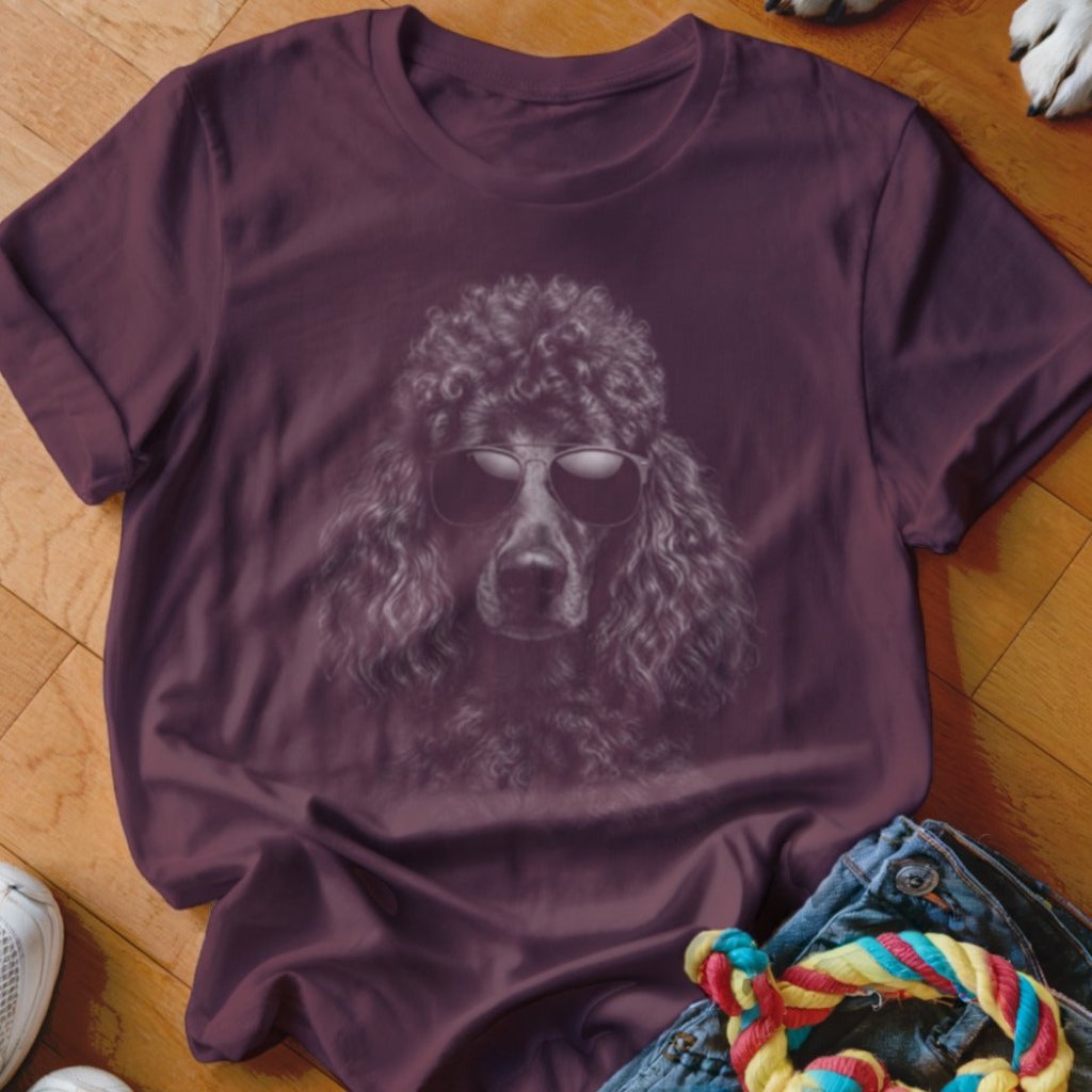 Poodle in Aviators Shirt - The Pawsitive Initiative