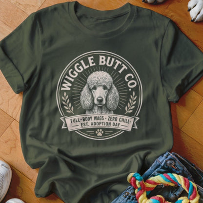 Poodle Wiggle Butt Co Shirt - The Pawsitive Initiative