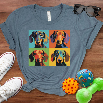 Pop Art Dachshund Shirt - The Pawsitive Initiative