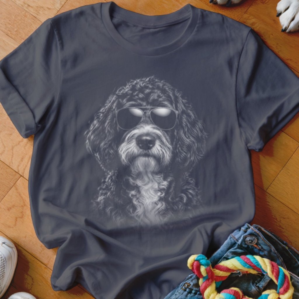 Portuguese Water Dog in Aviators Shirt - The Pawsitive Initiative