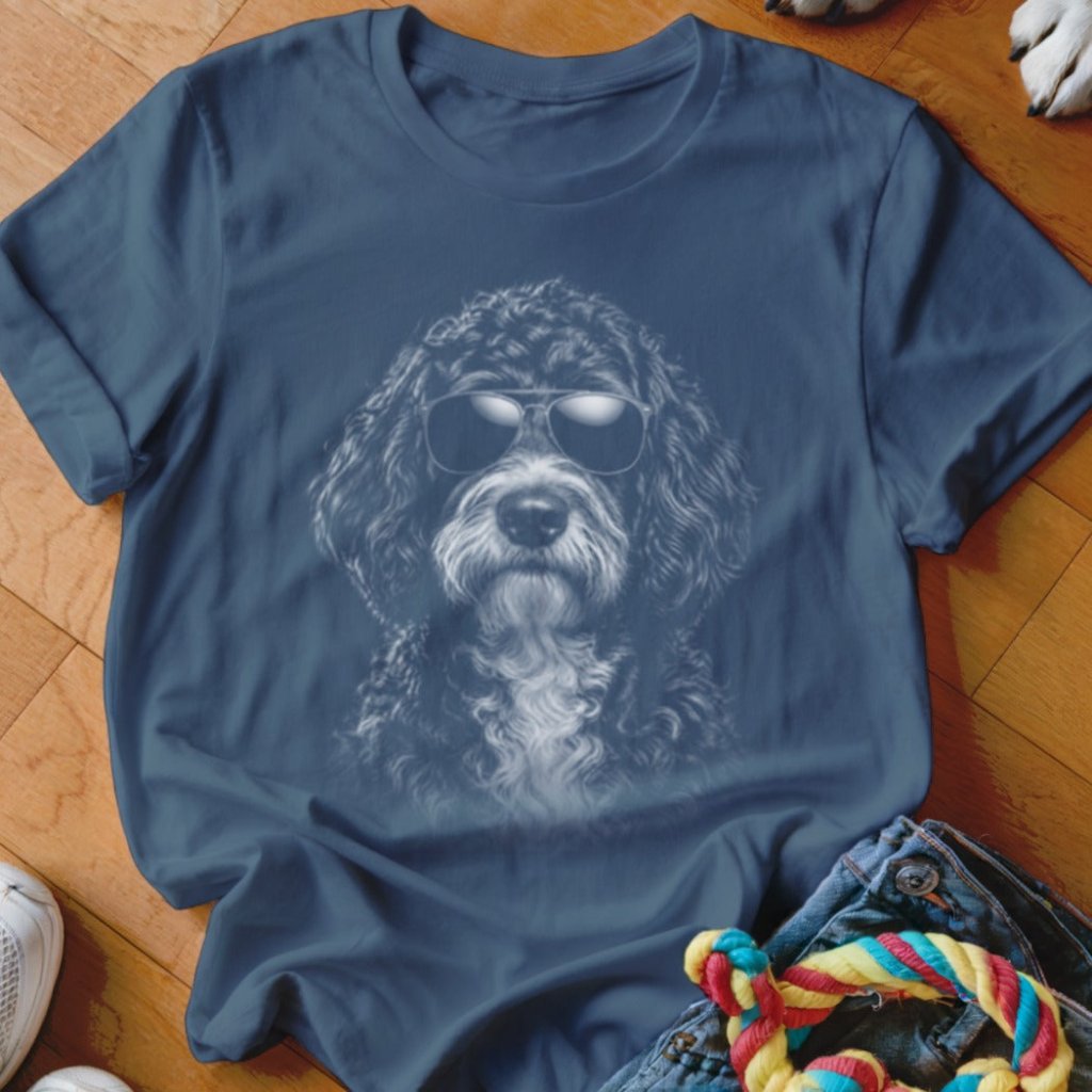 Portuguese Water Dog in Aviators Shirt - The Pawsitive Initiative