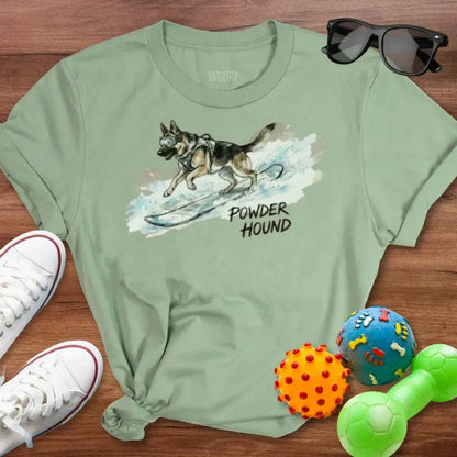 Powder Hound GSD Shirt - The Pawsitive Initiative