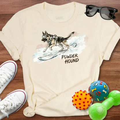 Powder Hound GSD Shirt - The Pawsitive Initiative