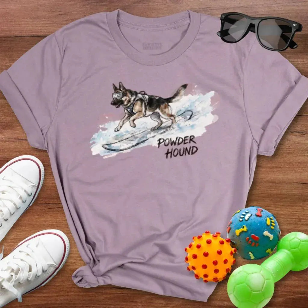 Powder Hound GSD Shirt - The Pawsitive Initiative