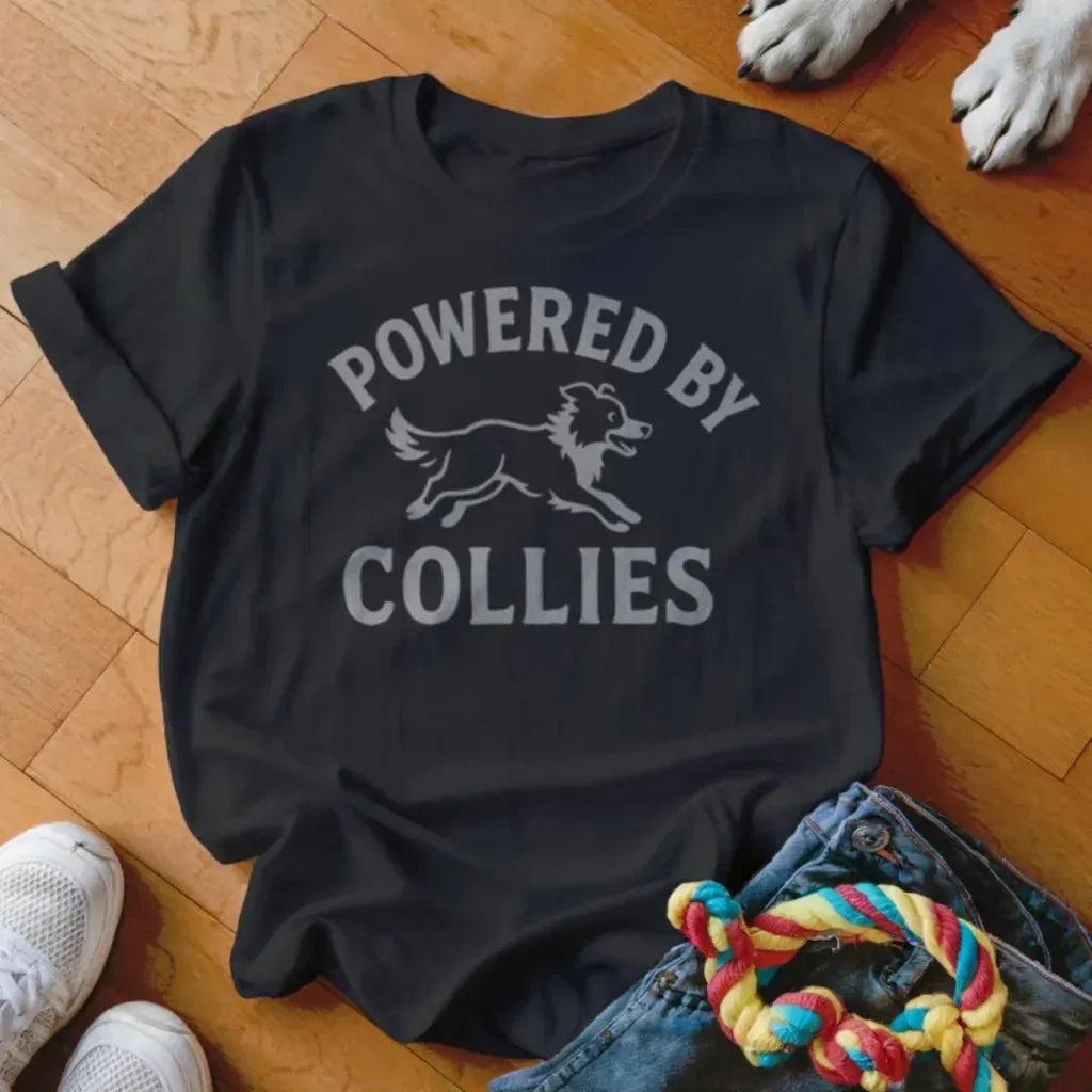 Powered By Collies Shirt - The Pawsitive Initiative