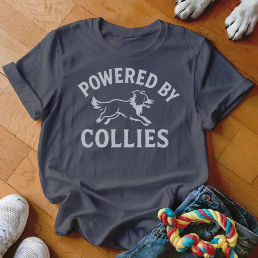 Powered By Collies Shirt - The Pawsitive Initiative