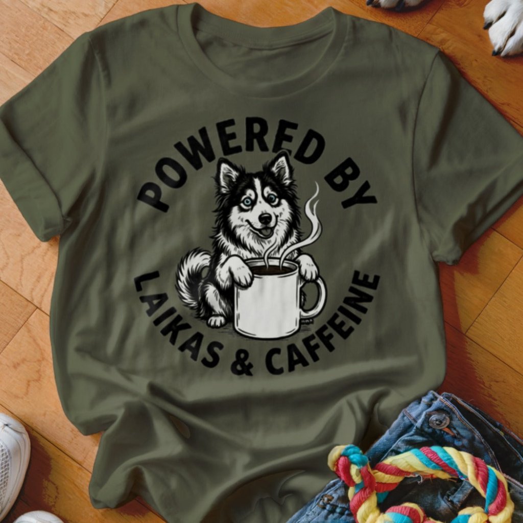 Powered by Laikas & Caffeine Shirt - The Pawsitive Initiative
