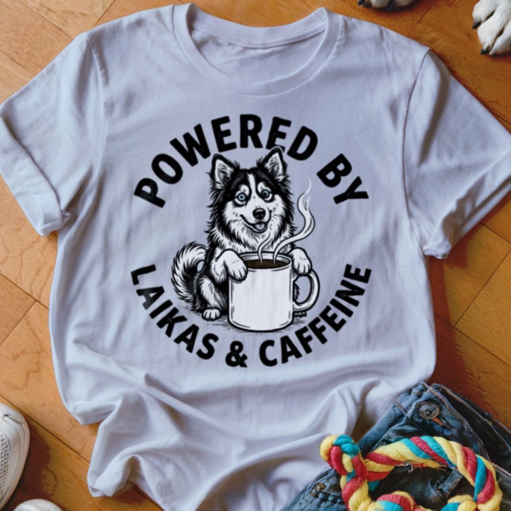 Powered by Laikas & Caffeine Shirt - The Pawsitive Initiative