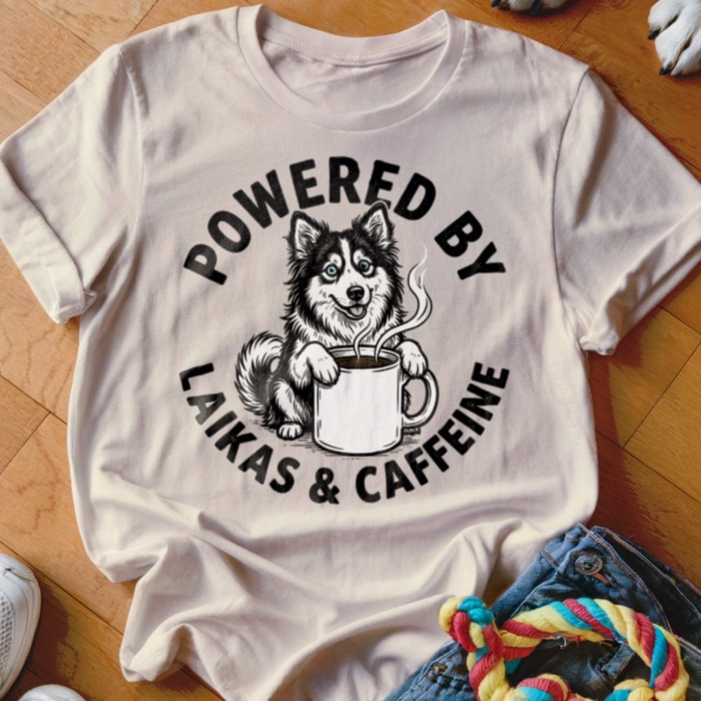 Powered by Laikas & Caffeine Shirt - The Pawsitive Initiative