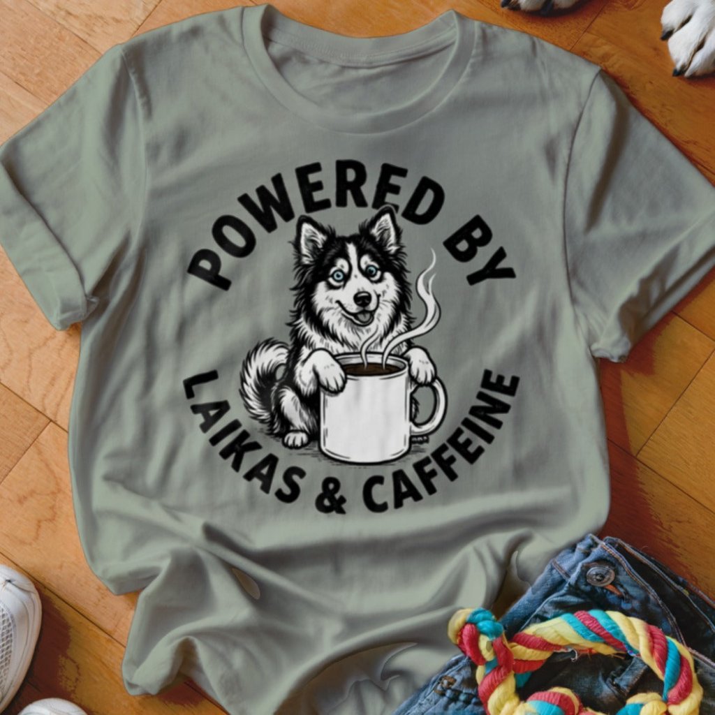 Powered by Laikas & Caffeine Shirt - The Pawsitive Initiative