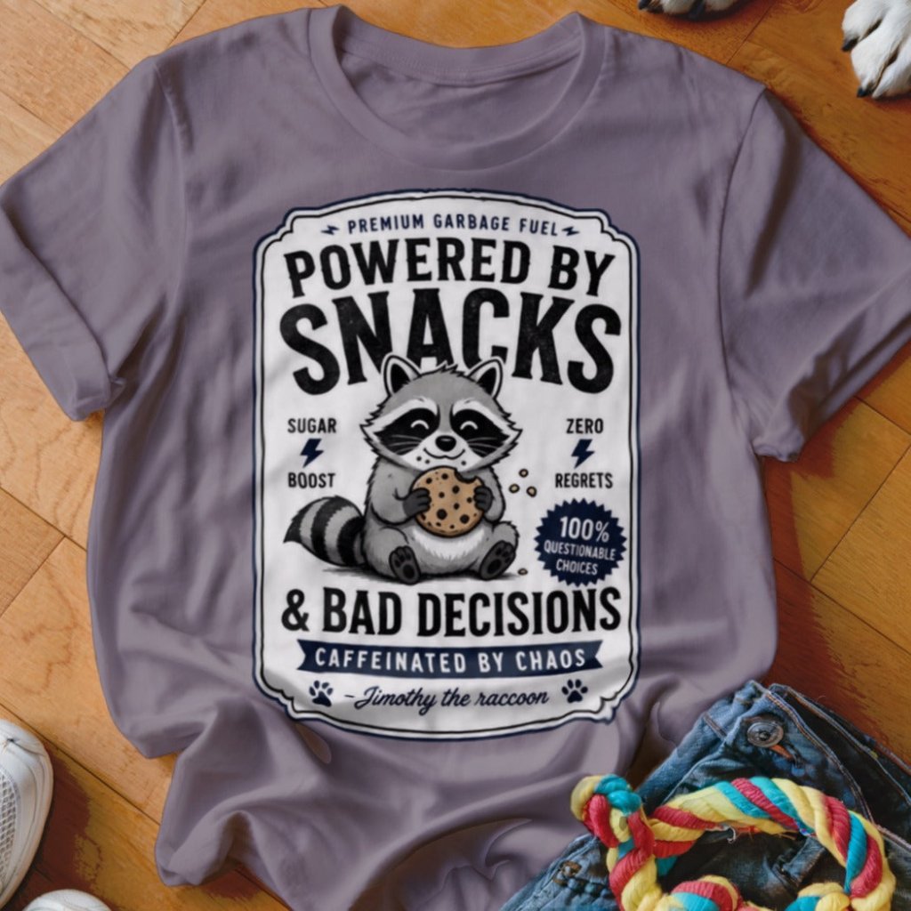 Powered by Snacks Shirt - The Pawsitive Initiative