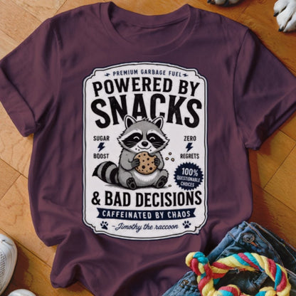 Powered by Snacks Shirt - The Pawsitive Initiative