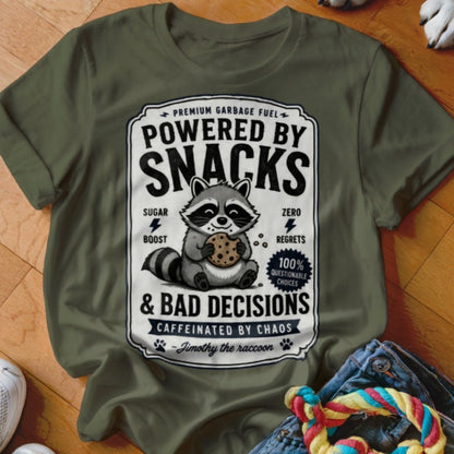 Powered by Snacks Shirt - The Pawsitive Initiative
