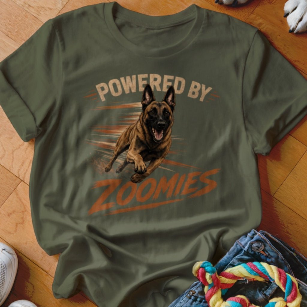 Powered by Zoomies Shirt - The Pawsitive Initiative