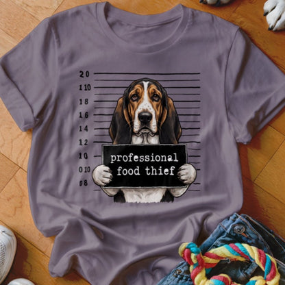 Professional Food Thief Basset Hound Shirt - The Pawsitive Initiative