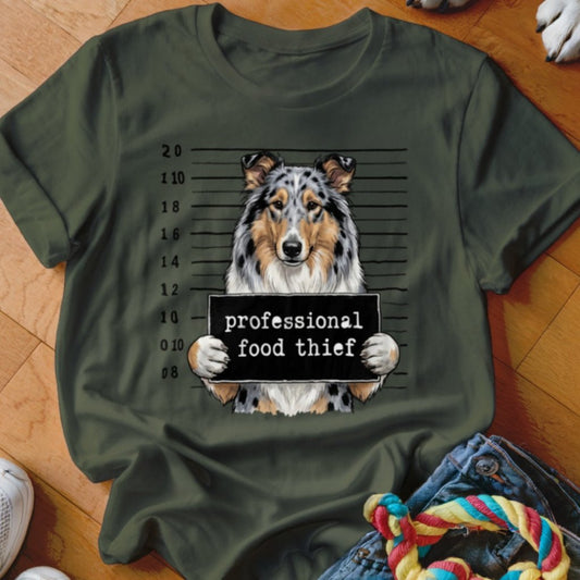 Professional Food Thief Collie Shirt - The Pawsitive Initiative