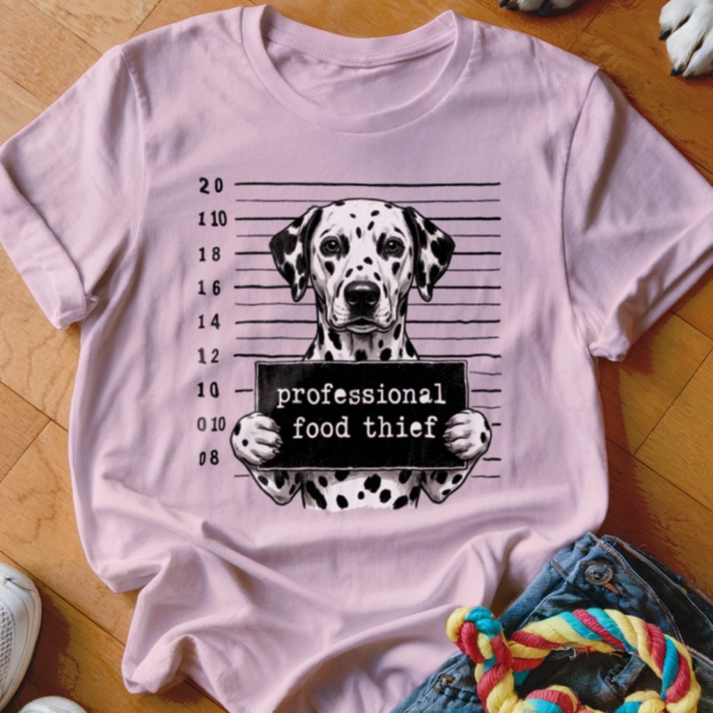 Professional Food Thief Dalmatian Shirt - The Pawsitive Initiative
