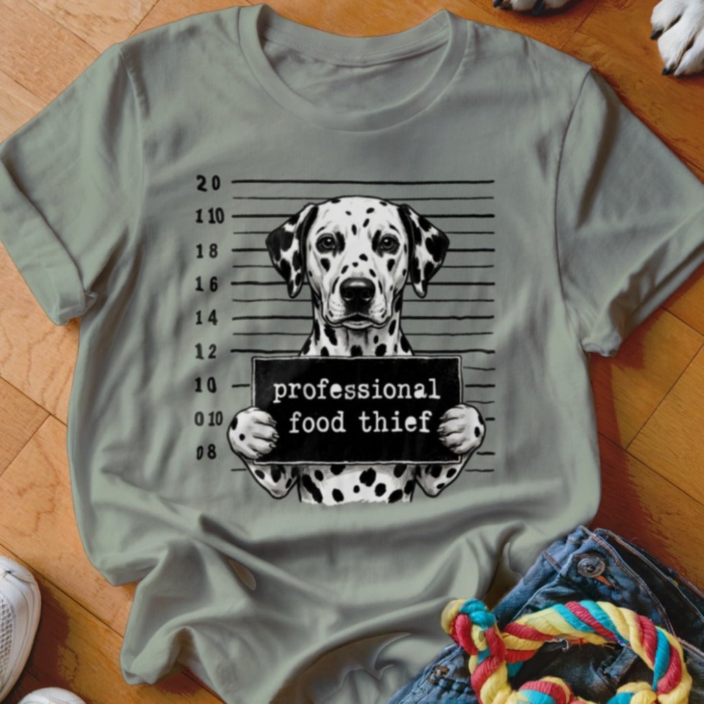 Professional Food Thief Dalmatian Shirt - The Pawsitive Initiative