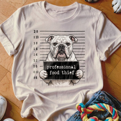 Professional Food Thief English Bulldog Shirt - The Pawsitive Initiative