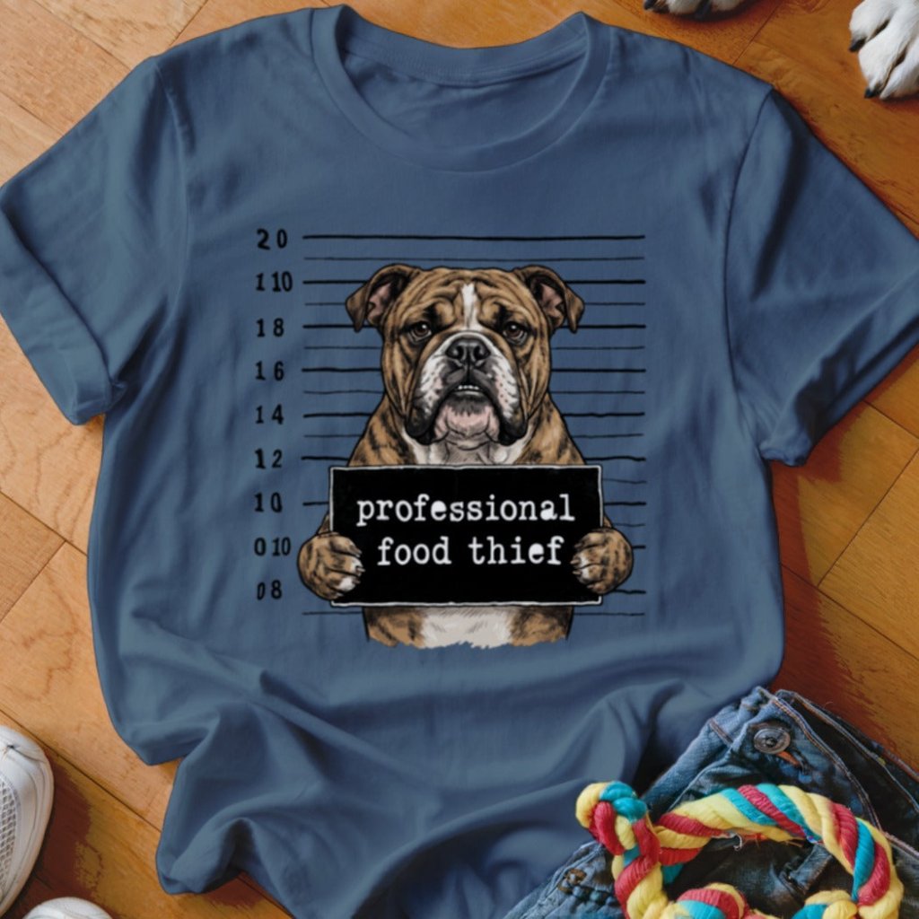 Professional Food Thief English Bulldog Shirt - The Pawsitive Initiative