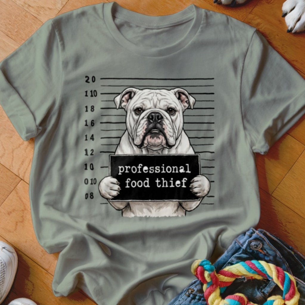Professional Food Thief English Bulldog Shirt - The Pawsitive Initiative