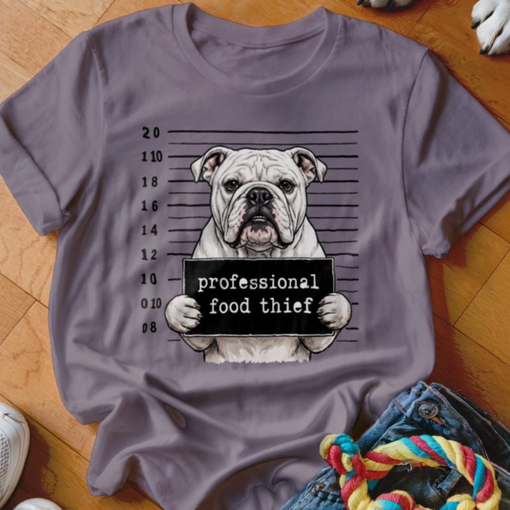 Professional Food Thief English Bulldog Shirt - The Pawsitive Initiative