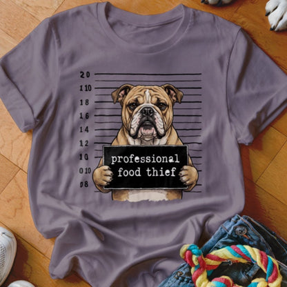 Professional Food Thief English Bulldog Shirt - The Pawsitive Initiative