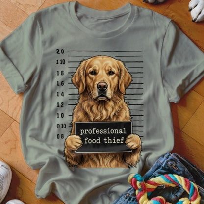 Professional Food Thief Golden Shirt - The Pawsitive Initiative
