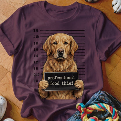 Professional Food Thief Golden Shirt - The Pawsitive Initiative