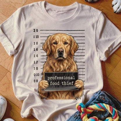 Professional Food Thief Golden Shirt - The Pawsitive Initiative