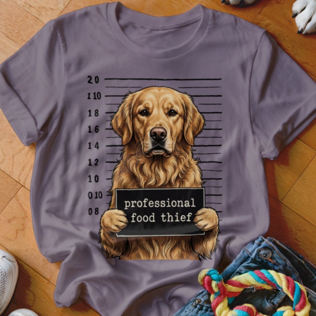 Professional Food Thief Golden Shirt - The Pawsitive Initiative