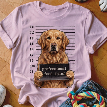 Professional Food Thief Golden Shirt - The Pawsitive Initiative