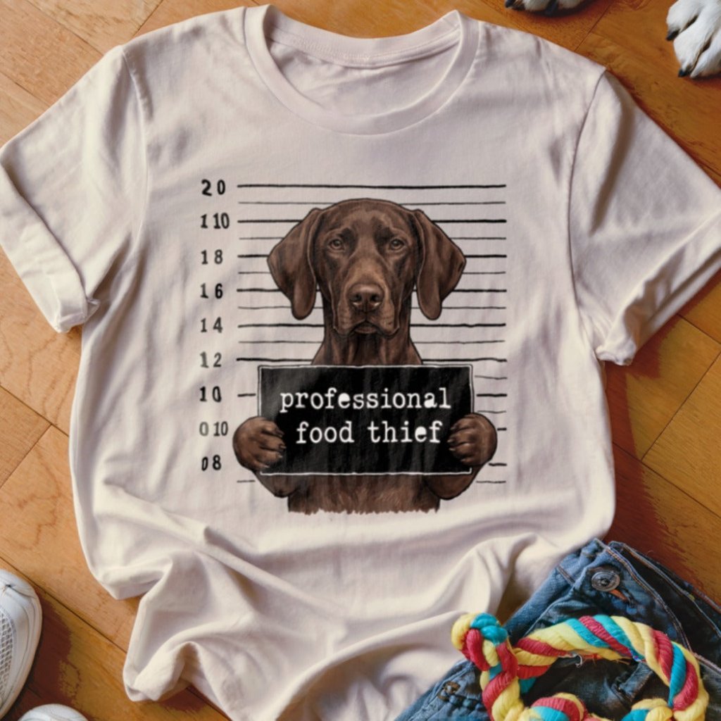 Professional Food Thief GSP Shirt - The Pawsitive Initiative